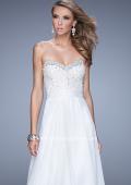 Picture of: Vintage Inspired Strapless Prom Dress with Embellishments in White, Style: 20708, Detail Picture 5
