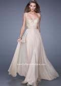 Picture of: Long Chiffon Prom Gown with Sweetheart Neckline in Nude, Style: 20709, Detail Picture 3