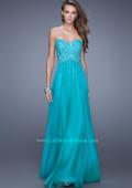 Picture of: Sweetheart Neckline Ling Prom Dress with Cut Outs in Teal, Style: 20734, Detail Picture 1