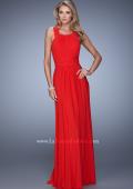 Picture of: Long Prom Dress with Adjustable Straps in Red, Style: 20765, Detail Picture 4