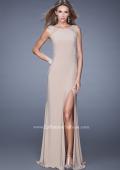 Picture of: Sleeveless Dress with Sheer Straps and Crystal Beading in Nude, Style: 20842, Detail Picture 1