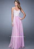 Picture of: Embellished Strapless Dress with Gathered Chiffon Skirt in Wisteria, Style: 20888, Detail Picture 5