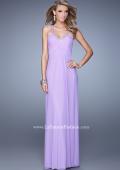 Picture of: Net Jersey Prom Dress with Sheer Beaded Straps in Wisteria, Style: 20903, Detail Picture 1