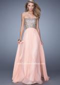 Picture of: Strapless Prom Gown with Cut Outs and Sequins in Pink, Style: 20904, Main Picture