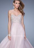 Picture of: Chiffon Prom Dress with Sweetheart Neckline and Pearls in Pink, Style: 20952, Detail Picture 4