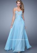 Picture of: Embroidered Bodice Prom Dress with Sweetheart Neck in Blue, Style: 20953, Detail Picture 4