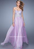 Picture of: Sequined Bodice Long Chiffon Prom Dress in Wisteria, Style: 20985, Detail Picture 2