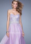 Picture of: Sequined Bodice Long Chiffon Prom Dress in Wisteria, Style: 20985, Detail Picture 5