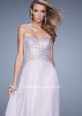 Picture of: Sequined Bodice Long Chiffon Prom Dress in Pink, Style: 20985, Detail Picture 6