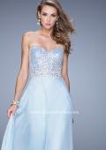 Picture of: Sequined Bodice Long Chiffon Prom Dress in Blue, Style: 20985, Detail Picture 7