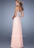 Picture of: Strapless Prom Gown with Shimmery Embroidery in Pink, Style: 21002, Back Picture