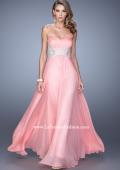 Picture of: Glamorous Prom Dress with Beaded Metallic Embroidery in Pink, Style: 21040, Detail Picture 4