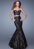 Picture of: Two Piece Lace Dress with Mermaid Skirt in Black, Style: 21050, Main Picture