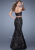 Picture of: Two Piece Lace Dress with Mermaid Skirt in Black, Style: 21050, Back Picture