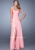 Picture of: Sweetheart Neckline Prom Dress with Crisscross Bodice in Pink, Style: 21057, Detail Picture 3