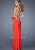Picture of: Elegant Long Prom Dress with Cut Outs and Open Back in Red, Style: 21073, Back Picture