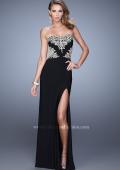Picture of: Elegant Long Prom Dress with Cut Outs and Open Back in Black, Style: 21073, Detail Picture 3