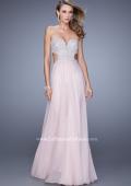 Picture of: Pretty Chiffon Prom Dress with Pearls and Rhinestones in Pink, Style: 21128, Detail Picture 2
