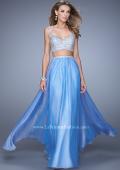 Picture of: Beaded Top Ling Two Piece Prom Dress with Beaded Waist in Purple, Style: 21135, Detail Picture 4