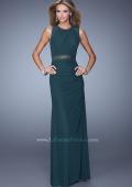 Picture of: Elegant Prom Dress with Sheer Cutouts and Sequins in Green, Style: 21147, Detail Picture 1