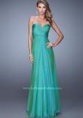 Picture of: Stunning Chiffon Prom Dress with Gathered Bodice in Green, Style: 21154, Detail Picture 2