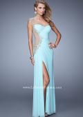 Picture of: One Shoulder Long Prom Dress with Beaded Embroidery in Mint, Style: 21164, Main Picture