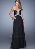Picture of: Ruched Bodice Prom Dress with Sweetheart Neckline in Black, Style: 21173, Detail Picture 5