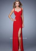 Picture of: Alluring Long Prom Dress with Side Cut Outs and Slit in Red, Style: 21175, Main Picture