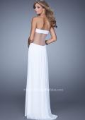 Picture of: Long Net Jersey Prom Dress with Sweetheart Neckline in White, Style: 21184, Back Picture