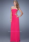 Picture of: Rhinestone Glamorous Prom Dress with Cut Outs in Pink, Style: 21197, Main Picture