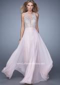 Picture of: Embellished Long Prom Gown with Plunging Neckline in Pink, Style: 21212, Main Picture