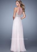 Picture of: Embellished Long Prom Gown with Plunging Neckline in Pink, Style: 21212, Back Picture