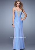 Picture of: Beaded Embroidery Prom Dress with Gathered Bodice in Purple, Style: 21214, Detail Picture 2