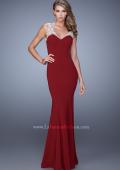 Picture of: Sweetheart Neckline Prom Dress with Sheer Straps in Red, Style: 21221, Detail Picture 1