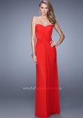 Picture of: Jersey Prom Dress with Twisted X Back Straps in Red, Style: 21230, Detail Picture 2