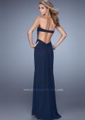 Picture of: Glam Embellished Prom Gown with Open Back in Navy, Style: 21235, Main Picture