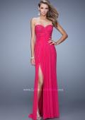 Picture of: Glam Embellished Prom Gown with Open Back in Pink, Style: 21235, Detail Picture 2