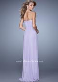 Picture of: Ruched Fully Embellished Long Prom Dress in Purple, Style: 21237, Back Picture