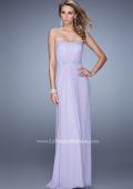 Picture of: Ruched Fully Embellished Long Prom Dress in Purple, Style: 21237, Detail Picture 1