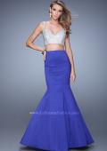Picture of: Heavily Beaded Two Piece Dress with Mermaid Style Train in Blue, Style: 21243, Detail Picture 2
