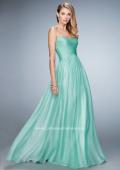 Picture of: High Waist Strapless Prom Dress with Basket Weave Design in Green, Style: 21257, Detail Picture 1