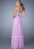 Picture of: Long Two Piece Dress with Trim Beaded Embroidery in Purple, Style: 21269, Back Picture