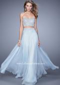 Picture of: Long Two Piece Dress with Trim Beaded Embroidery in Blue, Style: 21269, Detail Picture 2