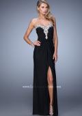 Picture of: Graceful Prom Dress with Ruching and Beaded Embroidery in Black, Style: 21275, Detail Picture 3