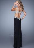 Picture of: Sultry Jersey Prom Dress with Open Back and Cut Outsin Black, Style: 21281, Back Picture