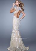 Picture of: Bold Prom Dress with Cap Sleeves and Embroidery in White, Style: 21283, Main Picture