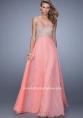 Picture of: Long Sweetheart Neckline Prom Dress with Empire Waist in Coral, Style: 21289, Detail Picture 2