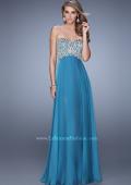 Picture of: Long Sweetheart Neckline Prom Dress with Empire Waist in Blue, Style: 21289, Detail Picture 4