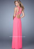 Picture of: Plunging Neckline Prom Gown with Gathered Bust in Pink, Style: 21330, Main Picture