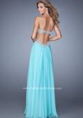 Picture of: Embellished Chiffon Prom Dress with Waist Cut Outs in Blue, Style: 21331, Back Picture